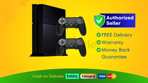 Sony PlayStation 4 - Fat - Black - 500GB with 2 Controller | Brand New | 01 Month Warranty | FREE D