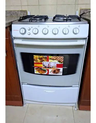 Used 4-Burner Gas Cooker with Oven - Good Working Condition