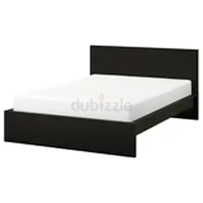 IKEA MALM Bed Frame – Black-Brown – 160 x 200 cm
