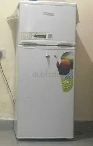 Small White Double-Door Refrigerator - Good Working Condition