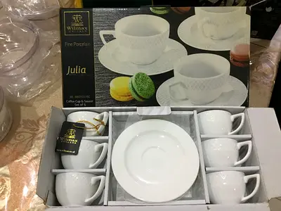 Cup and Saucer Set of 6