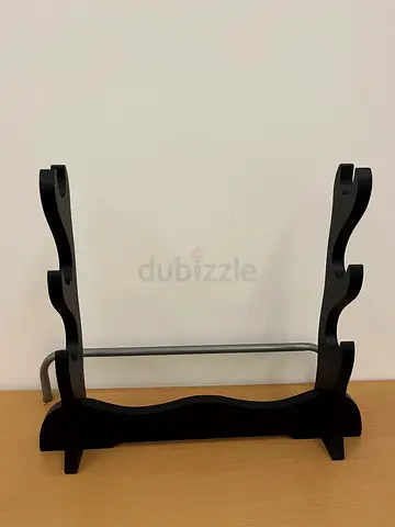Wooden 3-sword holder for katana