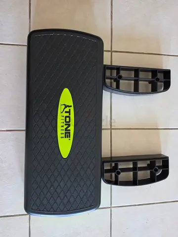 Tone Fitness Adjustable Aerobic Step Platform with Risers