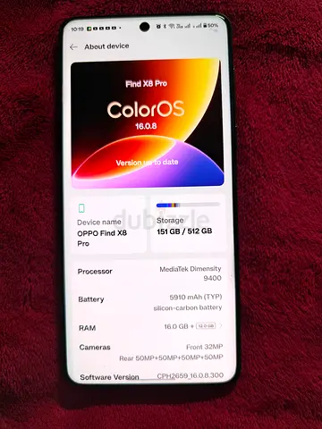 Oppo find X8 pro 512gb