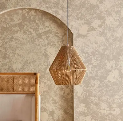Woven Jute Pendant Lamp Boho