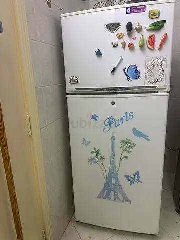 Used single-door refrigerator with freezer (white) - good condition