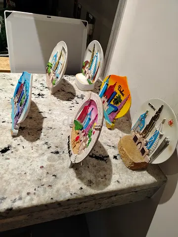 Collection of Dubai Souvenir Decorative Plates (6 pieces)