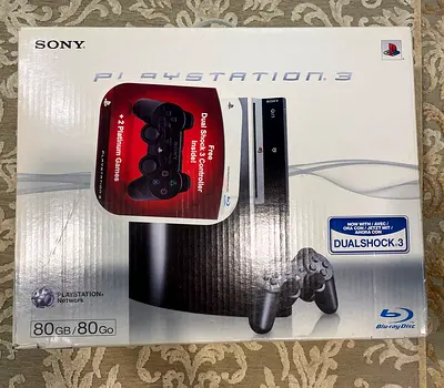 PS3 Fat 80GB + 2 Original Controllers + PS Move + Camera + Box