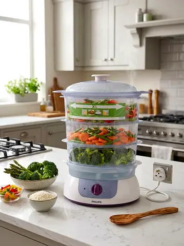 Phillips Kitchen Steam Cooker, price 90 AED