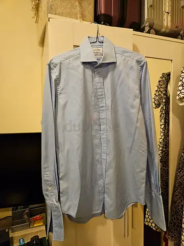 T M Lewin Light Blue Mens formal Shirt - Slim Fit, Size M