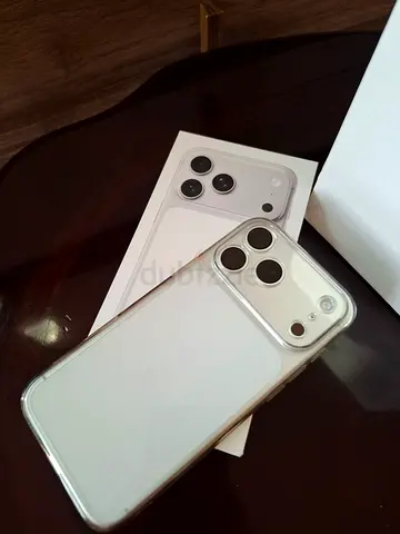 iPhone 17 Pro in Silver with Box and Case