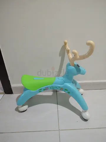 Childrens Deer Ride-On Toy with Wheels