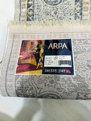 ARPA decorative blue area rug 150x230 cm, good condition