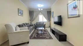 Sharjah, Al Taawun: Apartment featuring two bedrooms, a living room, a kitchen, three bathrooms, a m