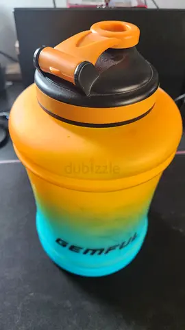 Gemful Gradient Sports Water Bottle - 750ml, Orange/Teal