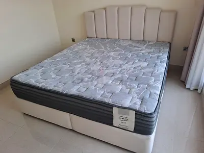Movo Curvy Rio Upholstered + Ecolux Mattress - 180x200cm