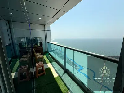 Luxury Sea View, 2 Master Bedrooms, Spacious Hall, Large Kitchen, Built-in Wardrobes, Free A/C, Laundry Room, Free Parking, Gym, Pool, Garden,