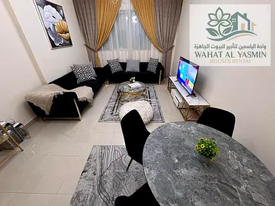 One bedroom and living room / Furnished with hotel-style furniture / Good size / Close to Dubai / A