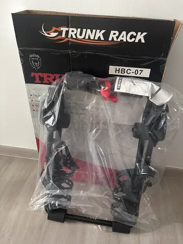 Trunk-mounted 2-bike carrier rack (new, boxed)