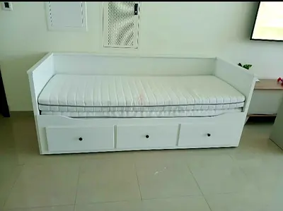 IKEA Hamnes day bed with 2 mattress and 3store drawers underneath is available