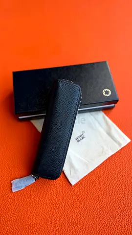 Mont Blanc 1-PEN POUCH WITH ZIP IN SARTORIAL LEATHER With Original Packaging