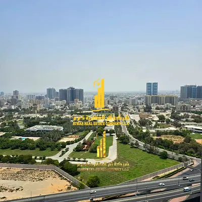 Luxury two-bedroom apartment with a living room in Ajman - Al Nuaimiya 3 - City Tower - furnished to hotel standards, available for monthly rent.