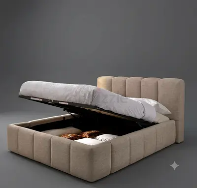 Luxury Design Premium Quality Hydraulic Storage King Size Bed Mattress Available