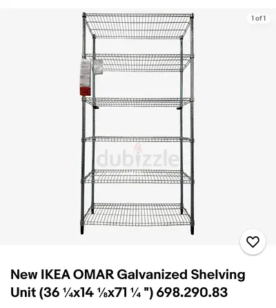 Heavy duty kitchen shelf