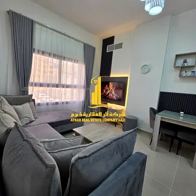 ✨ Luxury apartment for monthly rent, one bedroom and a hall with an open view, fully furnished with elegant furniture and a fully equipped kitchen