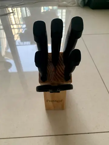 Prestige Wooden Knife Block Set - 5 Piece