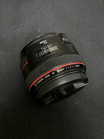 Canon 50mm 1.2 Lens with Original Front Cap (excellent)