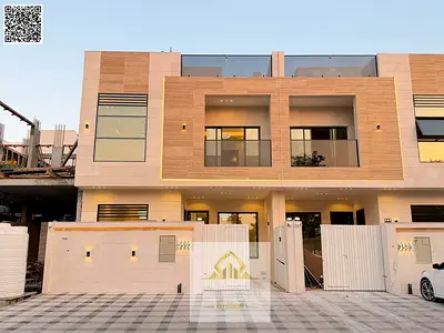 فيلا جديدة بسعر شامل رسوم التسجيل والتمليك اول ساكن تملك حر لجميع الجنسيات بالقرب من شارع الشيخ محمد بن زايد