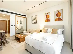 Luxury Furnished Studio for Monthly Rent, breathtaking views of the iconic Burj Khalifa