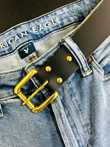 Handmade leather belt