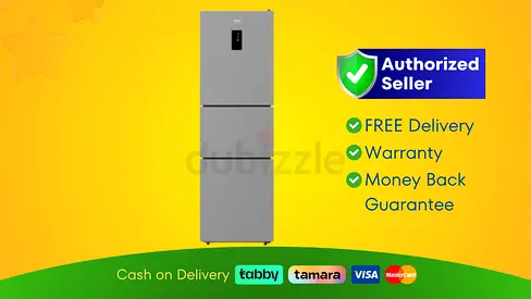 Beko 340L 3 Door Refrigerator | Brand New | 12 Month Warranty | FREE Delivery