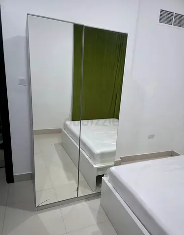 White Shoe Cabinet with Full-Length Mirror – Urgent Sale