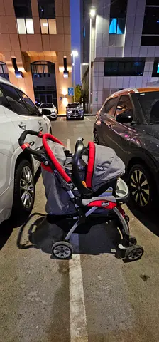 Chicco Car Seat with Base   baby Stroller  — Good Condition