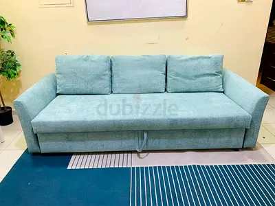 3-seater sofa bed in new condition