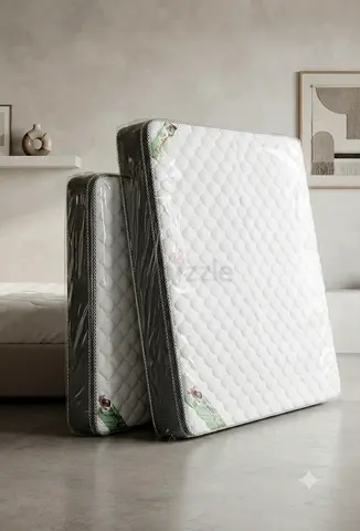 Comfortable White and Grey Quilted Mattress