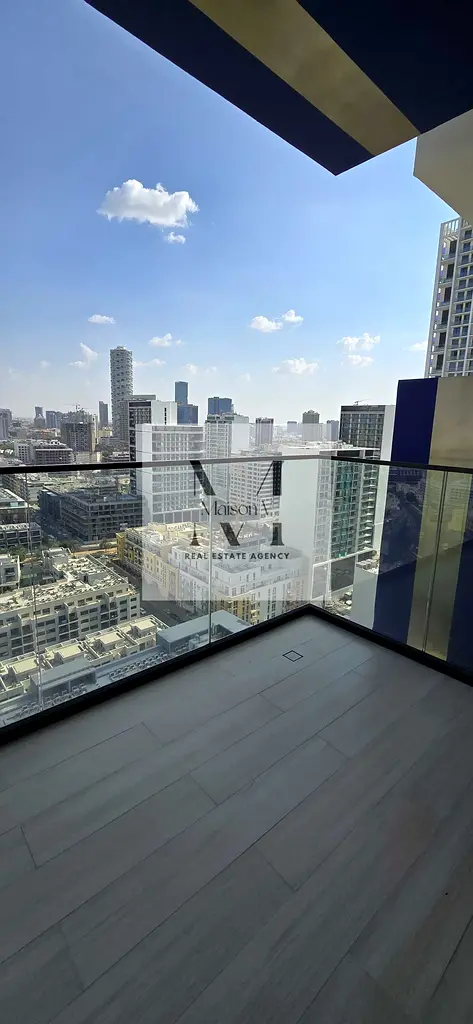 Unfurnished 1BR | Huge Balcony with Community View | Prime JVC Location