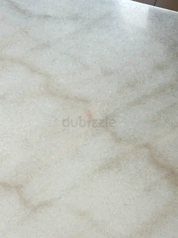 Light Beige Marble-Pattern Area coffee table - Good Condition