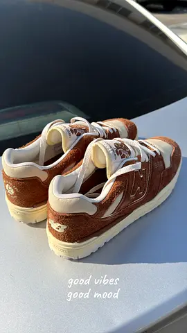 New Balance 550 Suede Brown and Cream Sneakers
