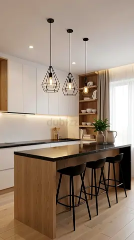 Modern kitchen island