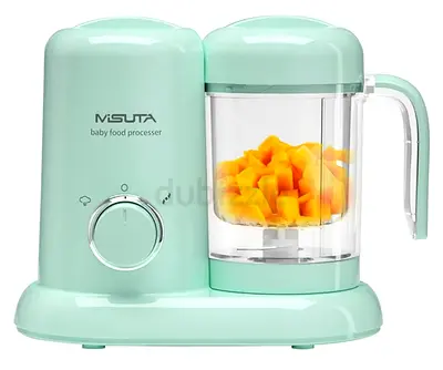 Misuta Baby Food Processor - Compact Steamer Blender (Mint)
