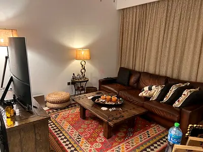 Brown Leather Sofa from Pottery Barn