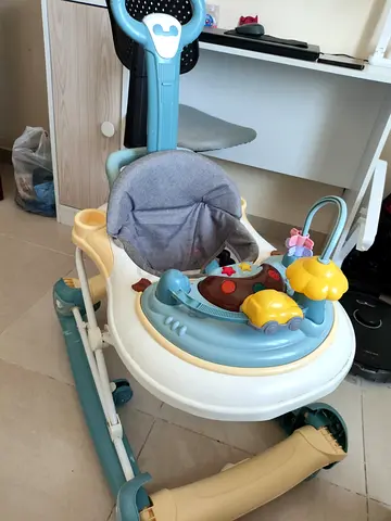2 in 1 Baby Walker Multifunction Adjustable 5 Gear Cushion Adjustable with Music toy and Comfortable