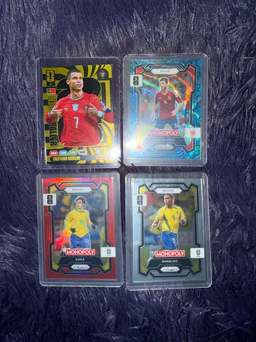 Real Madrid Cards Legends | CR7 Golden Baller + Kaká + Ronaldo + Xabi Alonso + (Salah Gift)