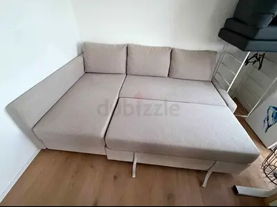 Grey L-Shaped Sectional Sofa Bed