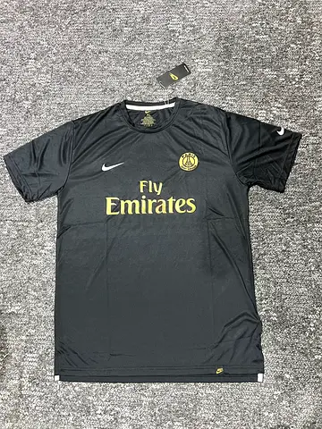 Black PSG Nike Jersey - Fly Emirates, New with Tags, Size L