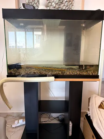 Aquarium fish tank with stand and hood - 80cm*56cm*40cm (used)